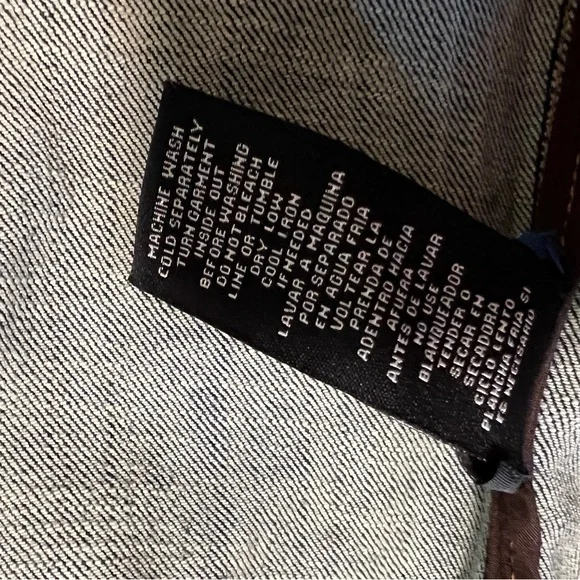 Embroidered denim jacket E by EC like new size 4 - Picture 11 of 11